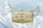 Ivory Bloom Embroidered Clutch