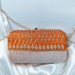 Soft Saffron Pearl Clutch