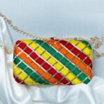 Multicolor Embroidered Clutch